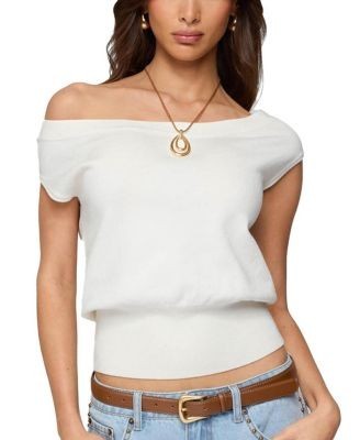 Edikted Michaela Off Shoulder Knit Top