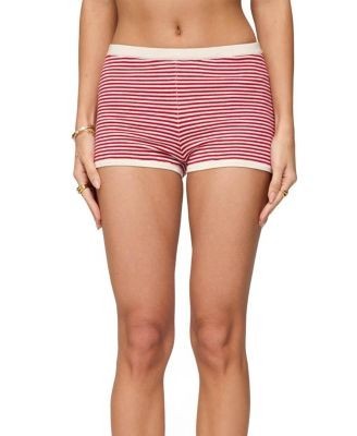 Edikted Saylor Striped Knit Shorts