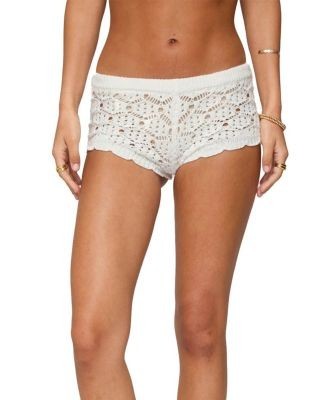 Edikted Elisa Open Knit Shorts