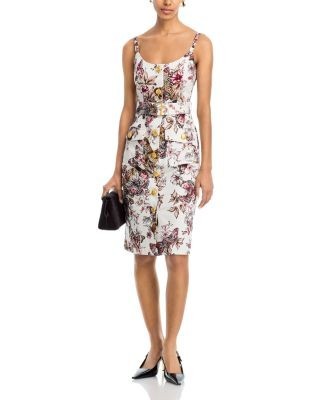 L'Agence Ida Button Front Dress