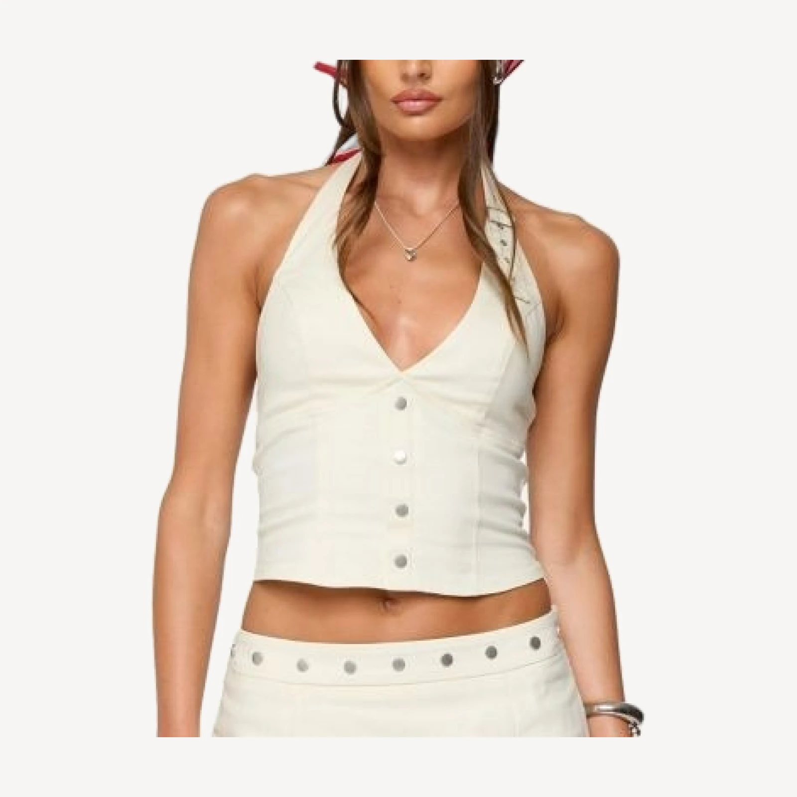 Edikted Keli Buckle Halter Top