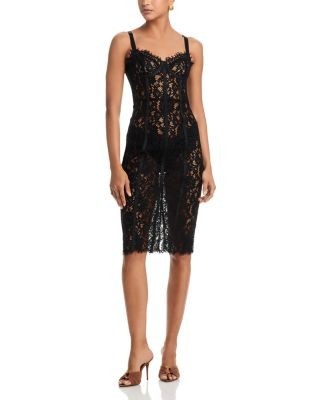 L'Agence Jennifer Lace Bustier Dress