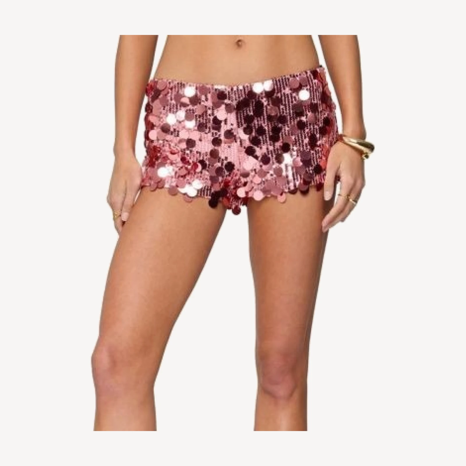 Edikted Sephira Sequin Micro Shorts