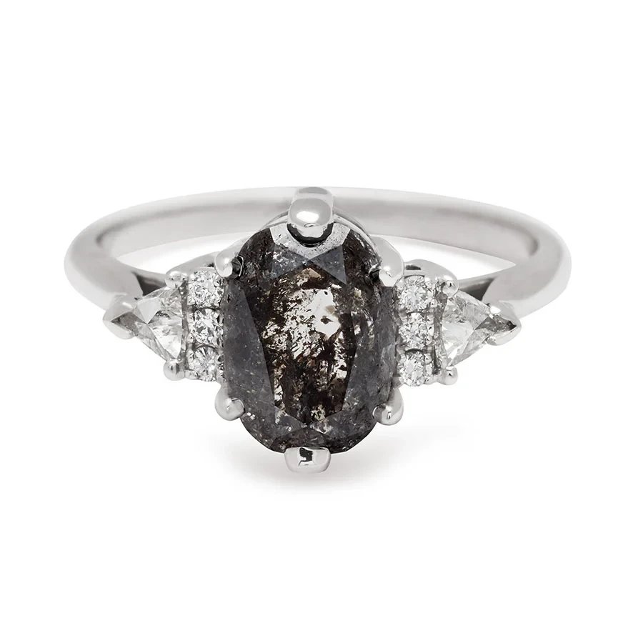 Stardust Bea Ring - White Gold, Black & White Diamonds (2.00ct)