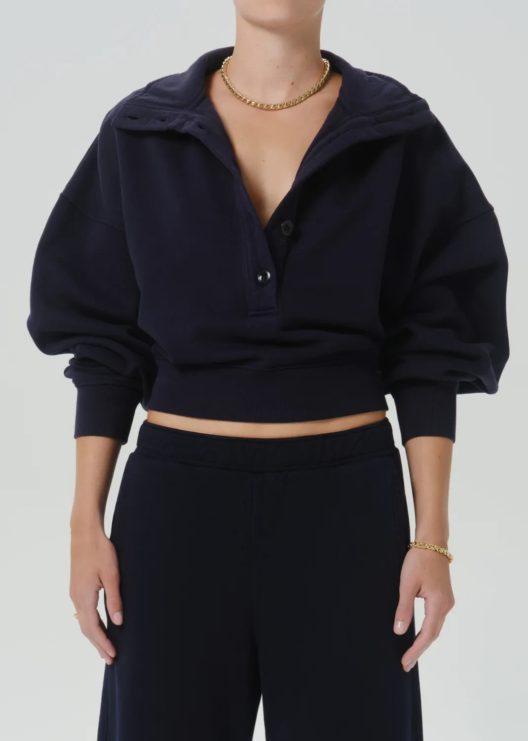 Mirelle Funnel Neck in Navy