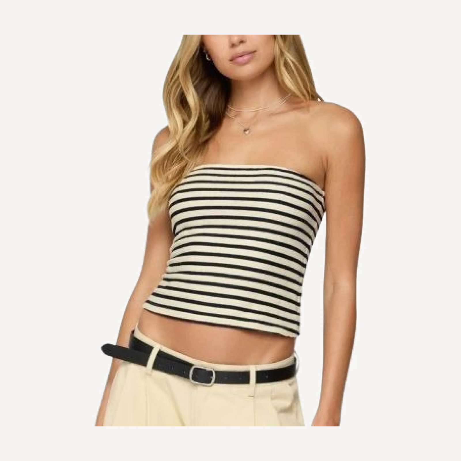 Edikted Odora Striped Tube Top