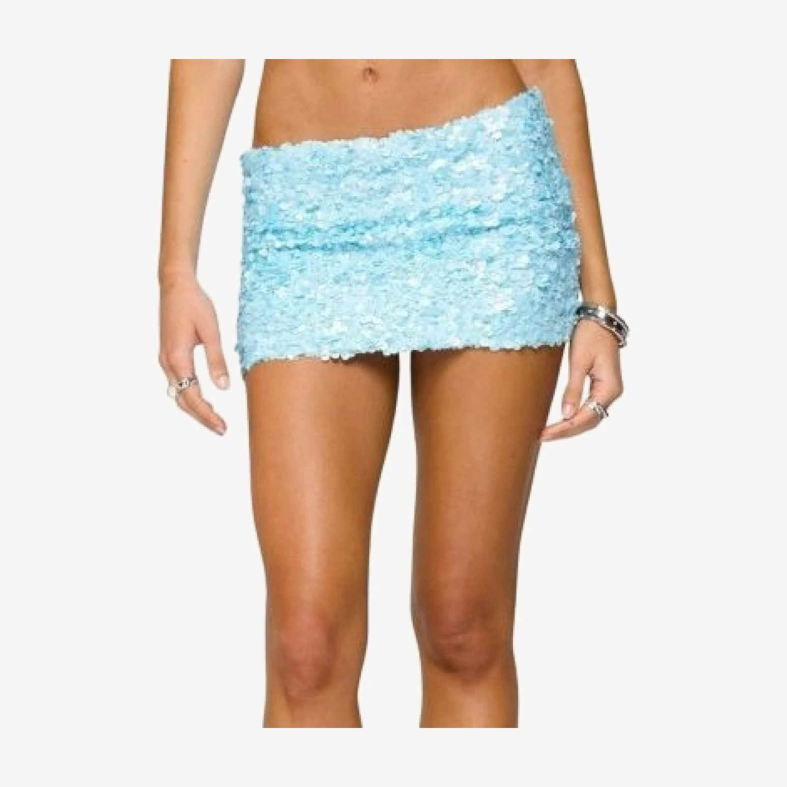 Edikted Evelina Sequin Mini Skort