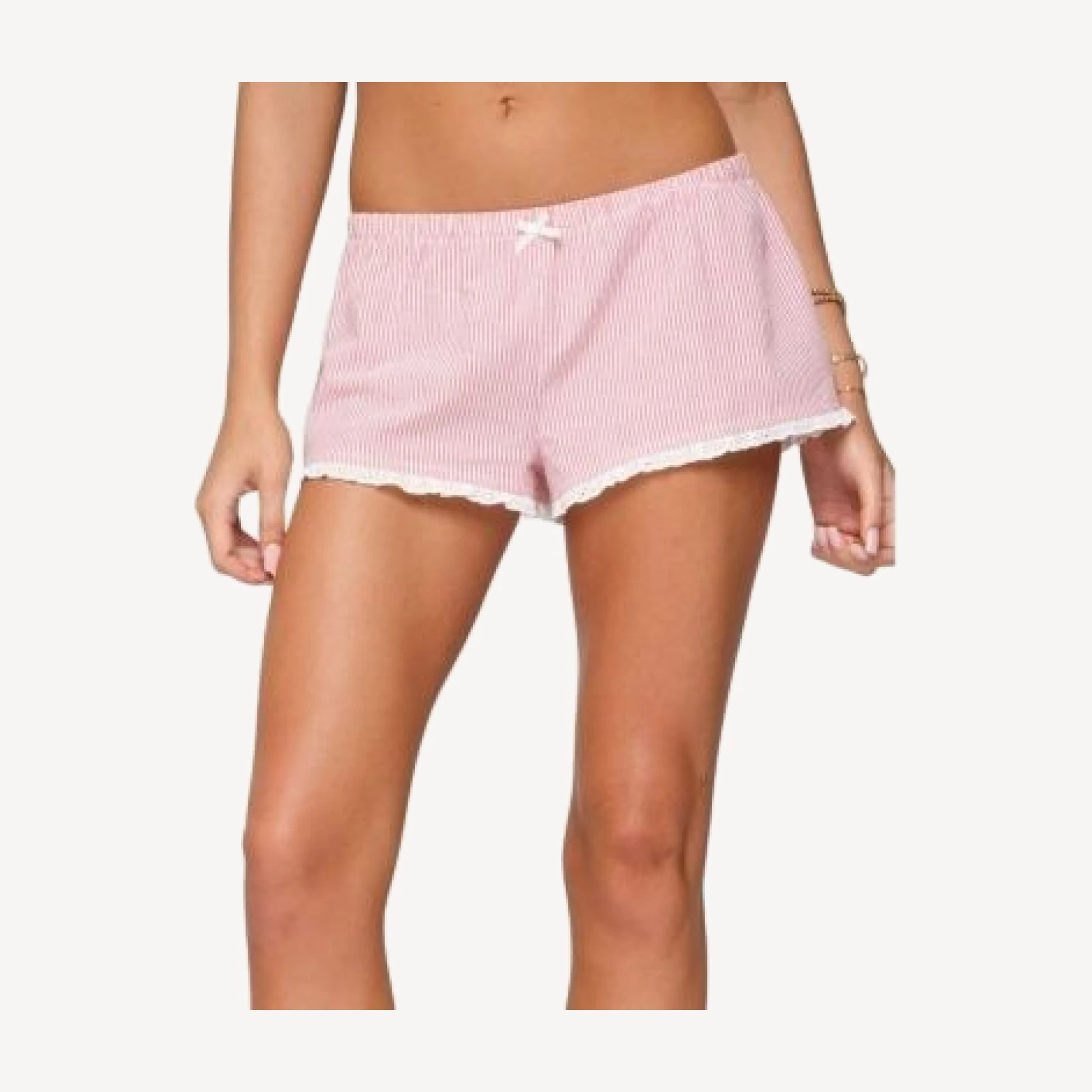 Edikted Danna Pinstripe Shorts