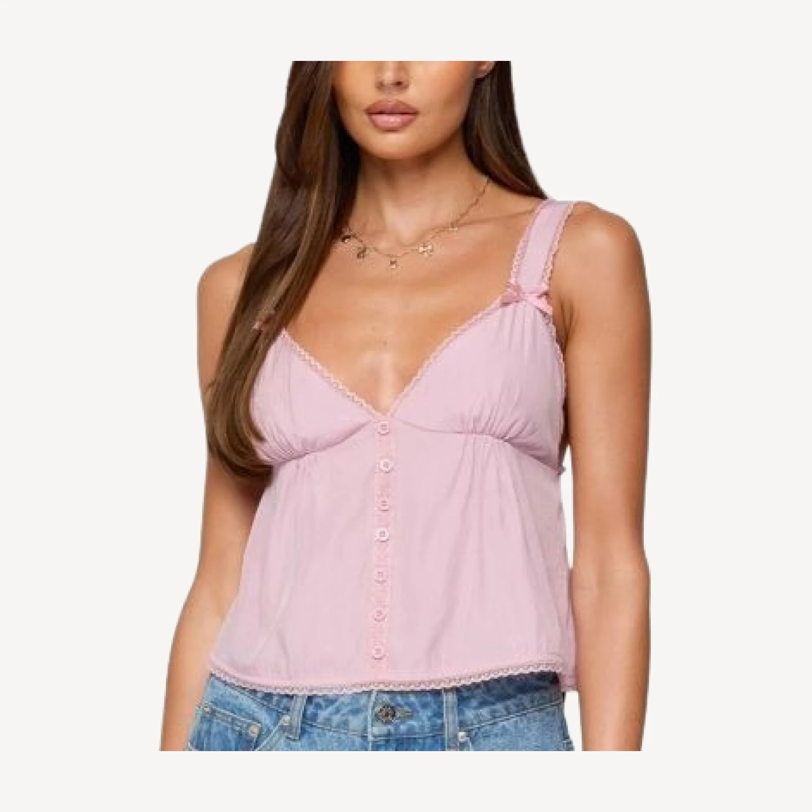 Edikted Andea Babydoll Tank Top