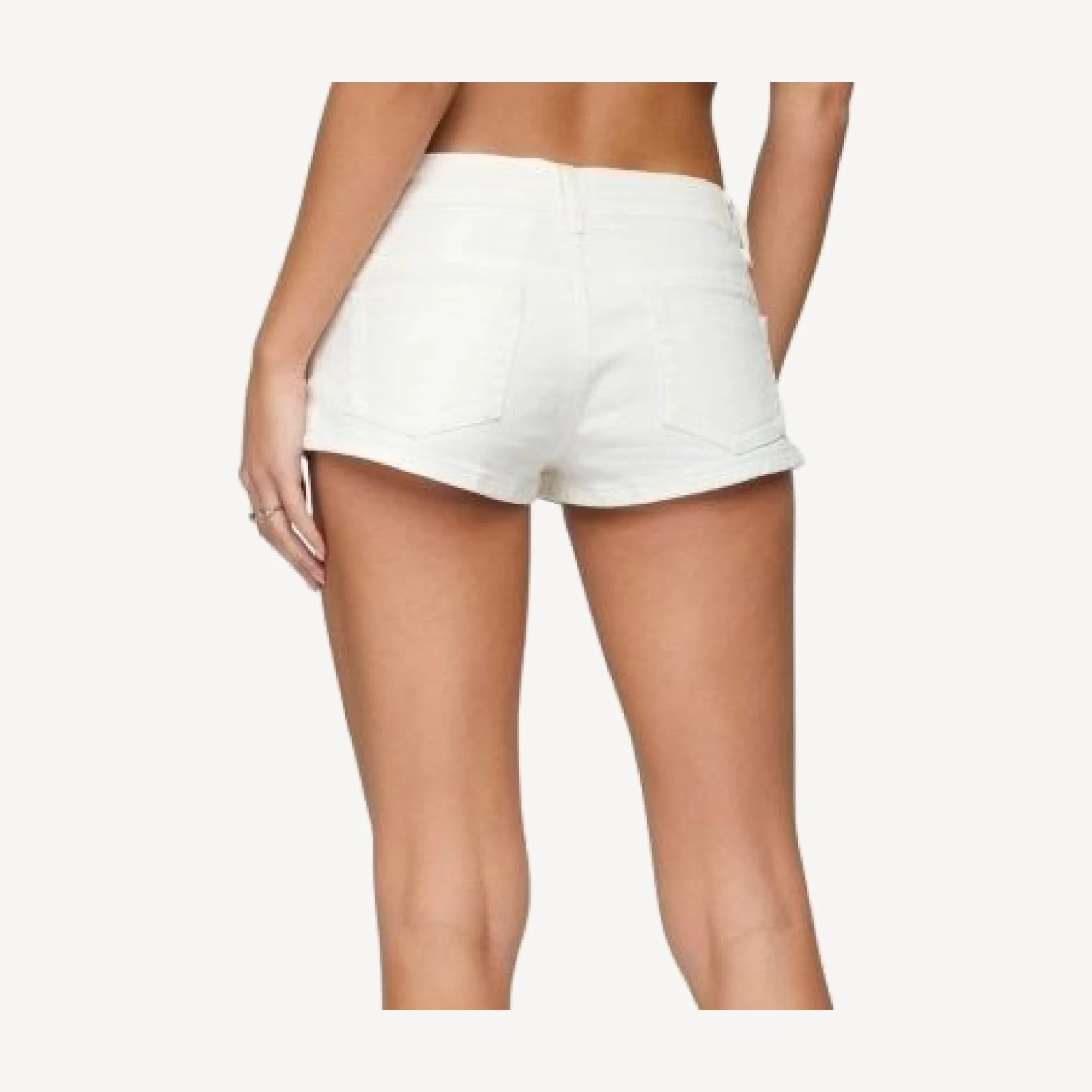 Edikted Jagger Low Rise Denim Shorts