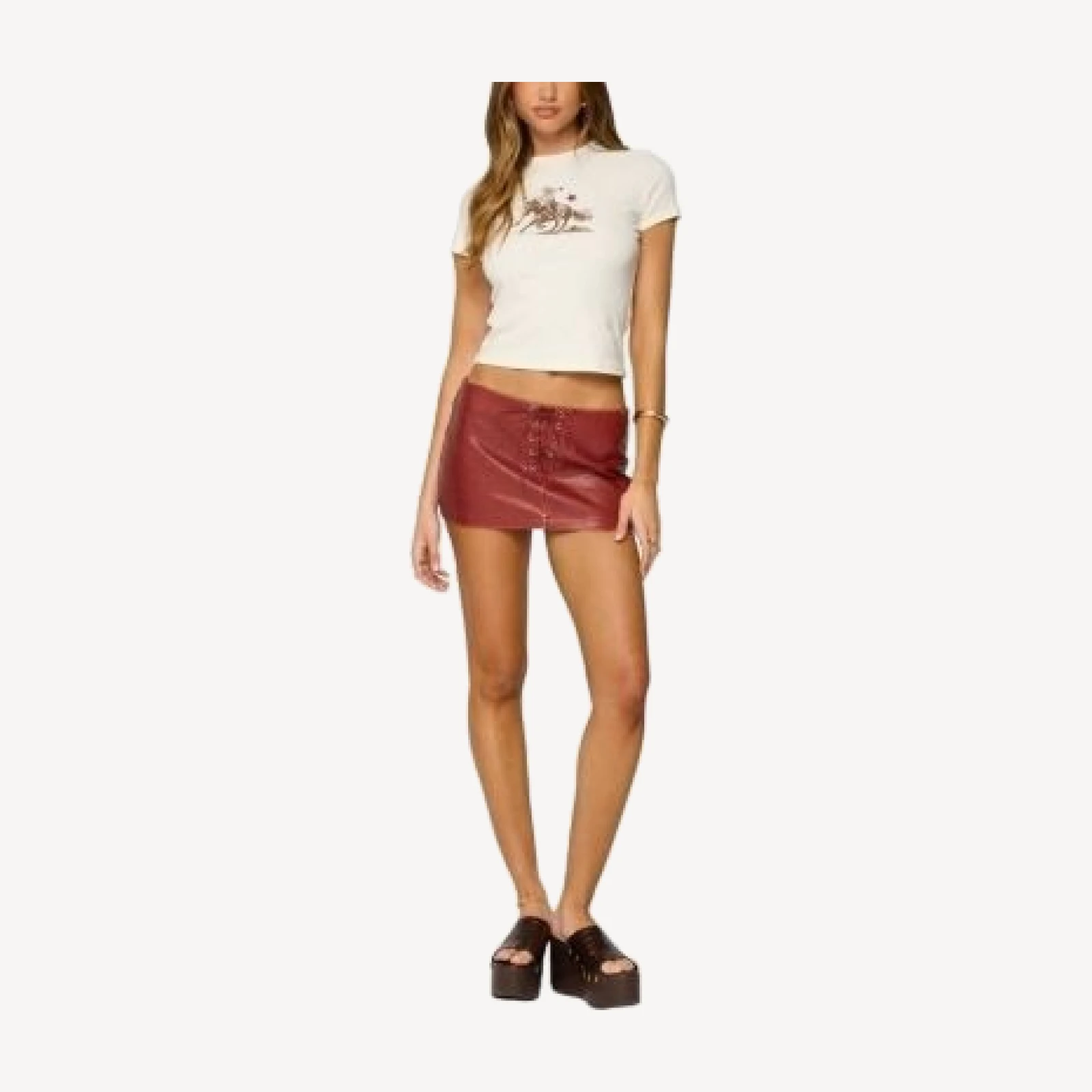 Edikted Western Graphic T Shirt