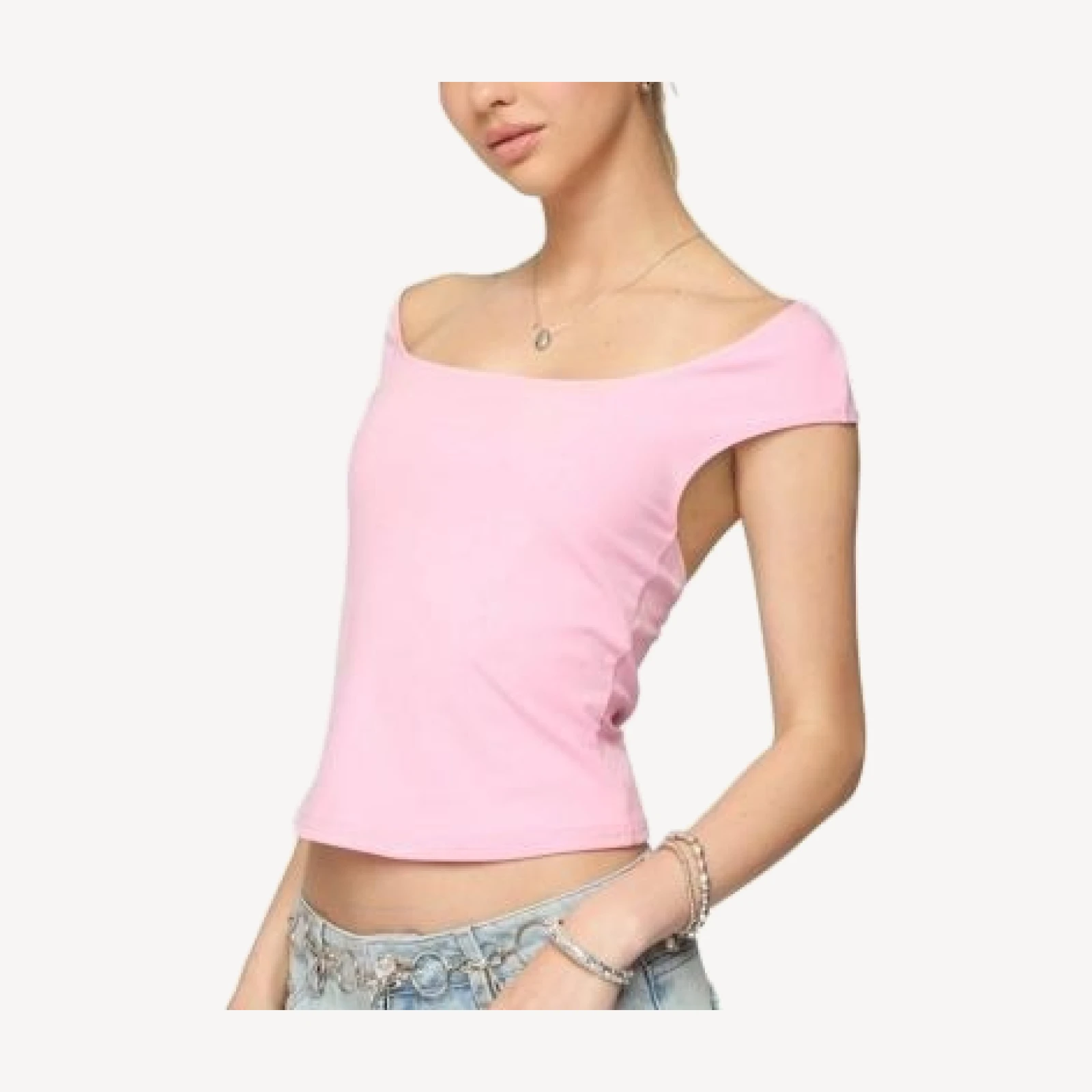 Edikted Mikkey Cut Out Off Shoulder Top