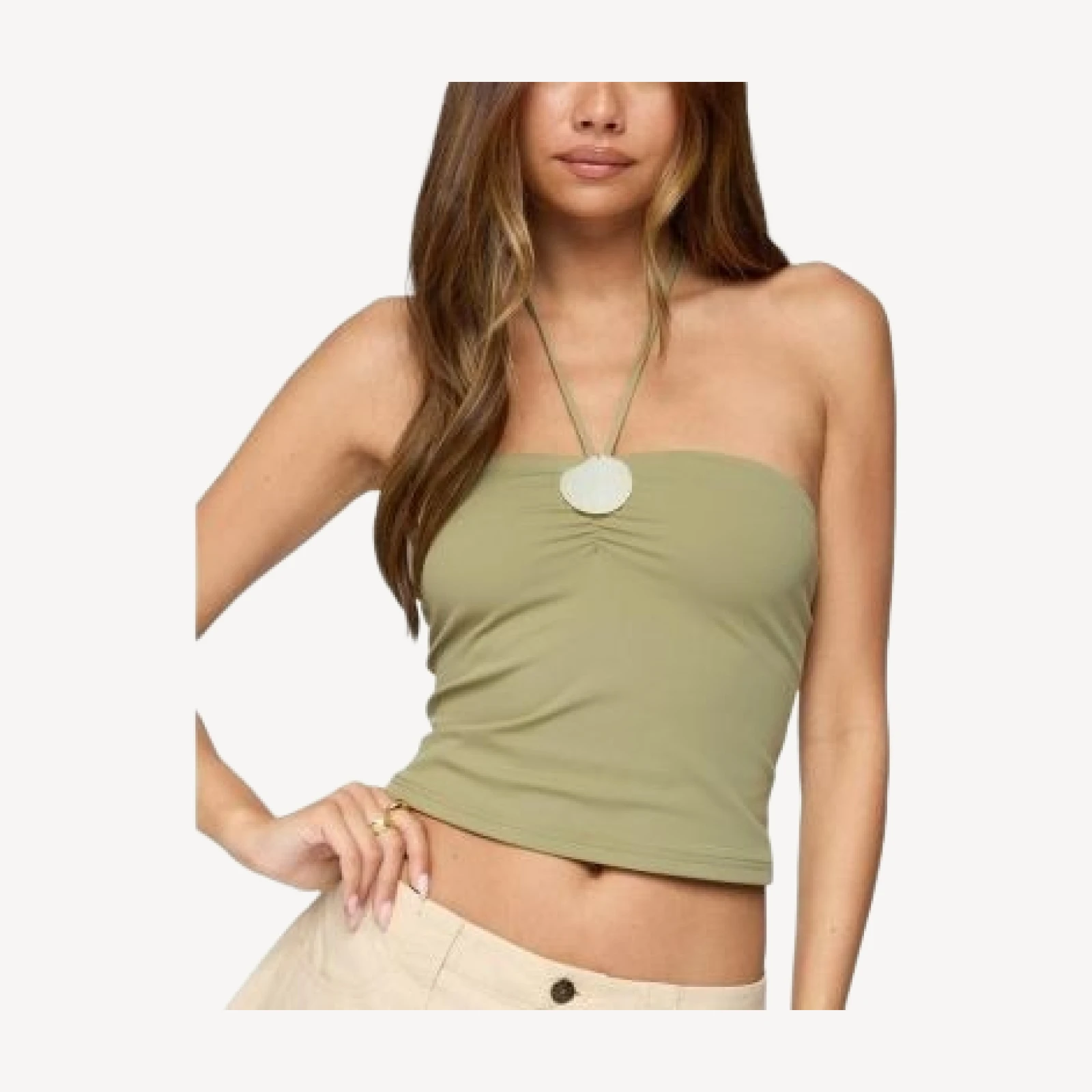 Edikted Ettie Pendant Halter Top