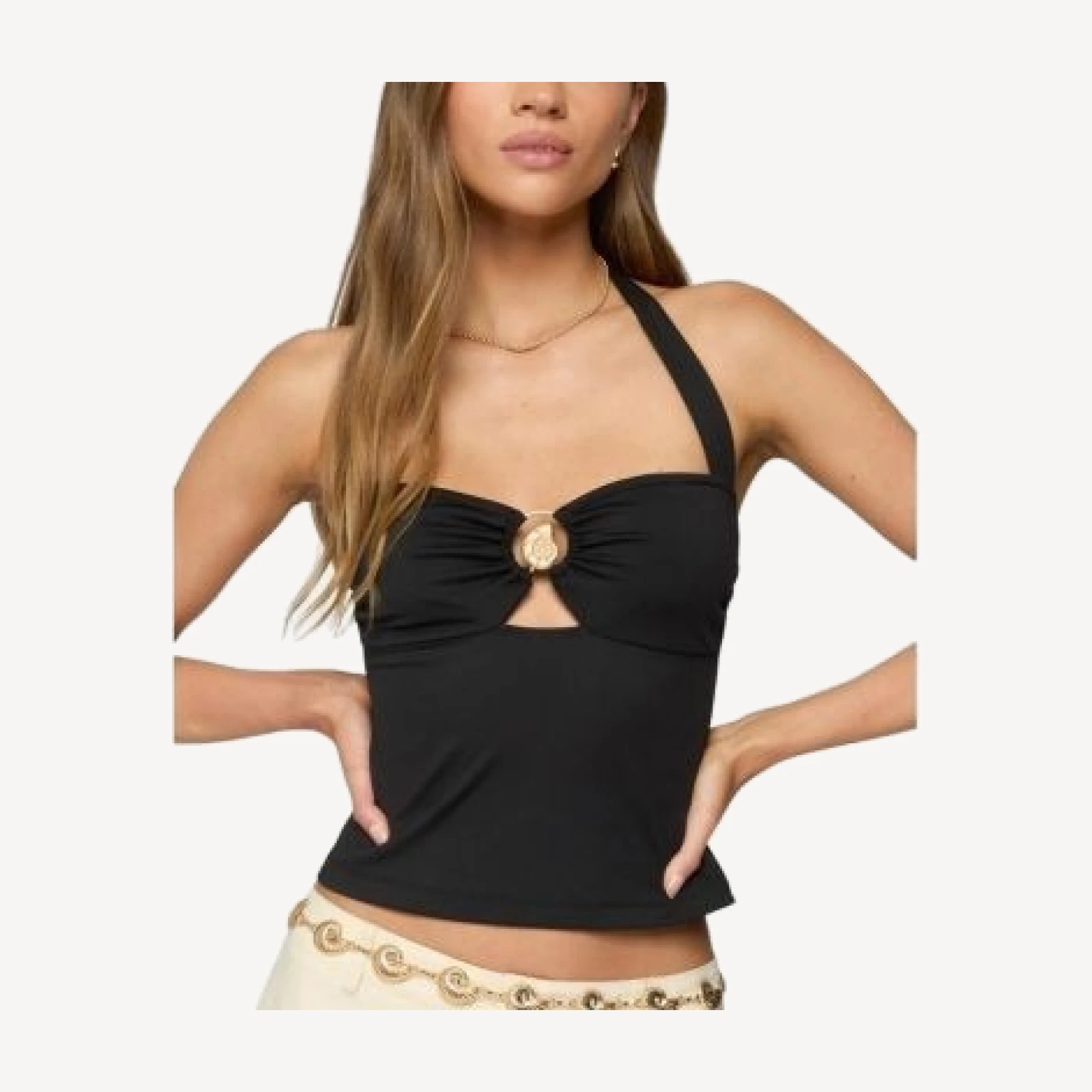 Edikted Delcy Cut Out Halter Top