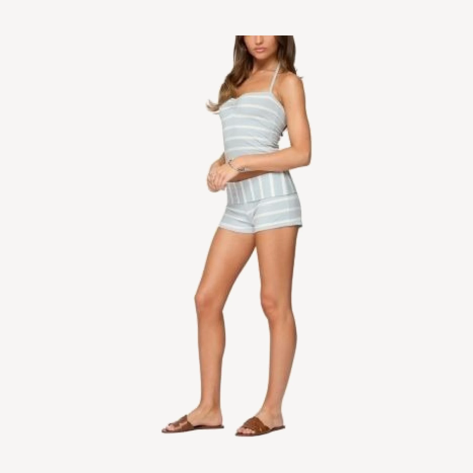 Edikted Lorenza Striped Halter Top