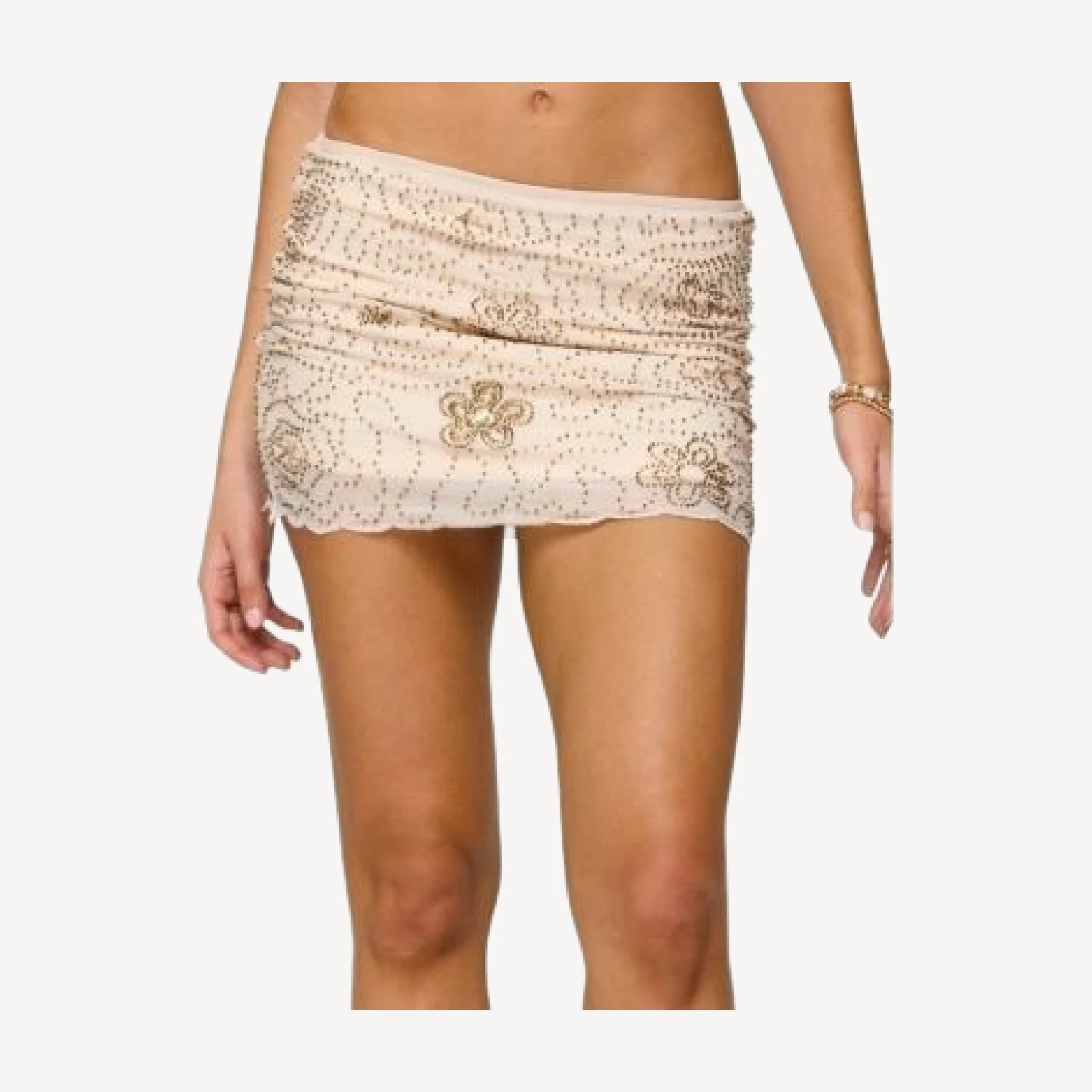 Edikted Astrid Beaded Mini Skirt