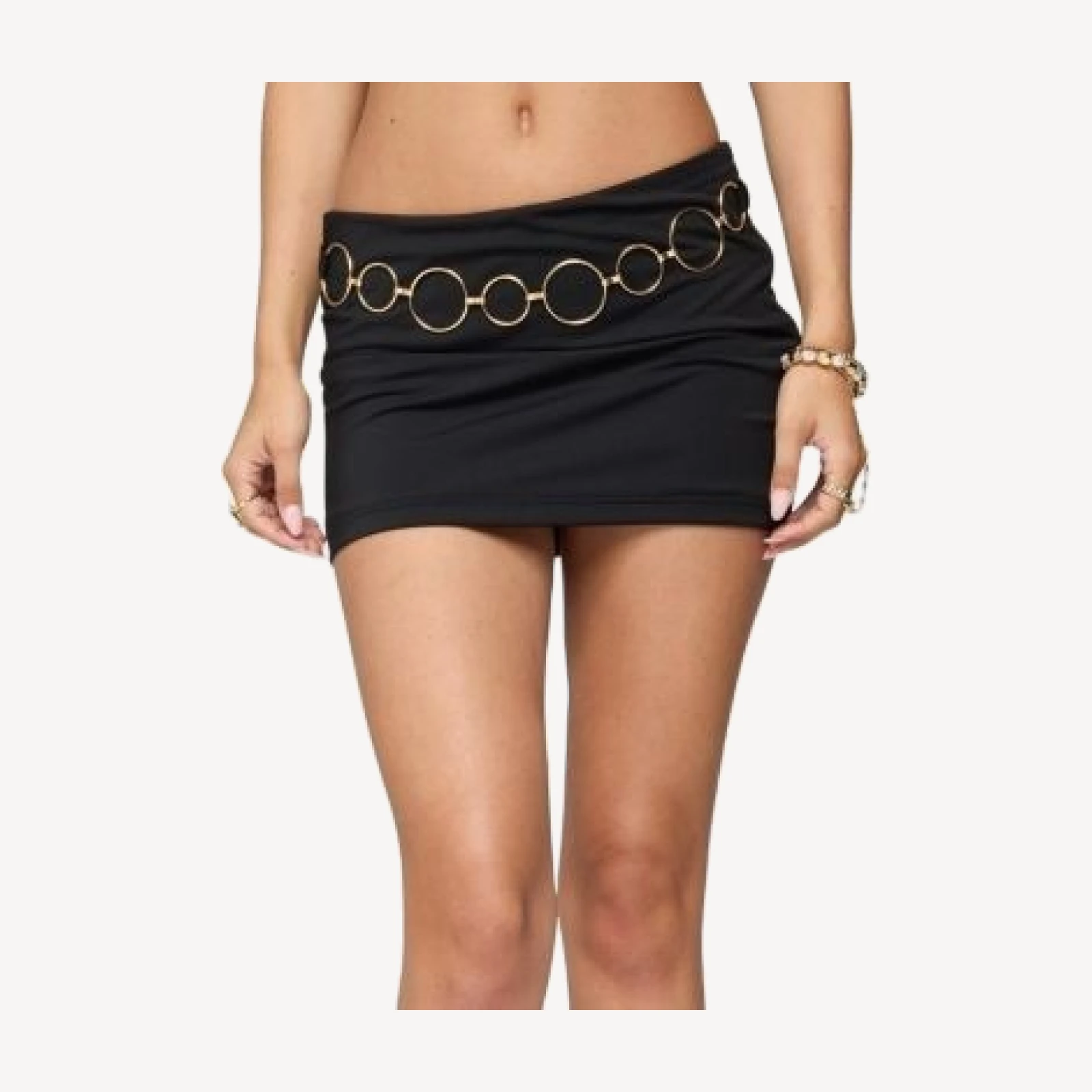 Edikted Ashlyn Ring Chain Mini Skirt