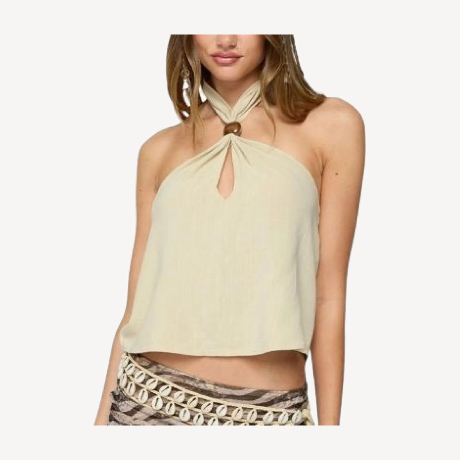 Edikted Ariya Keyhole Halter Top
