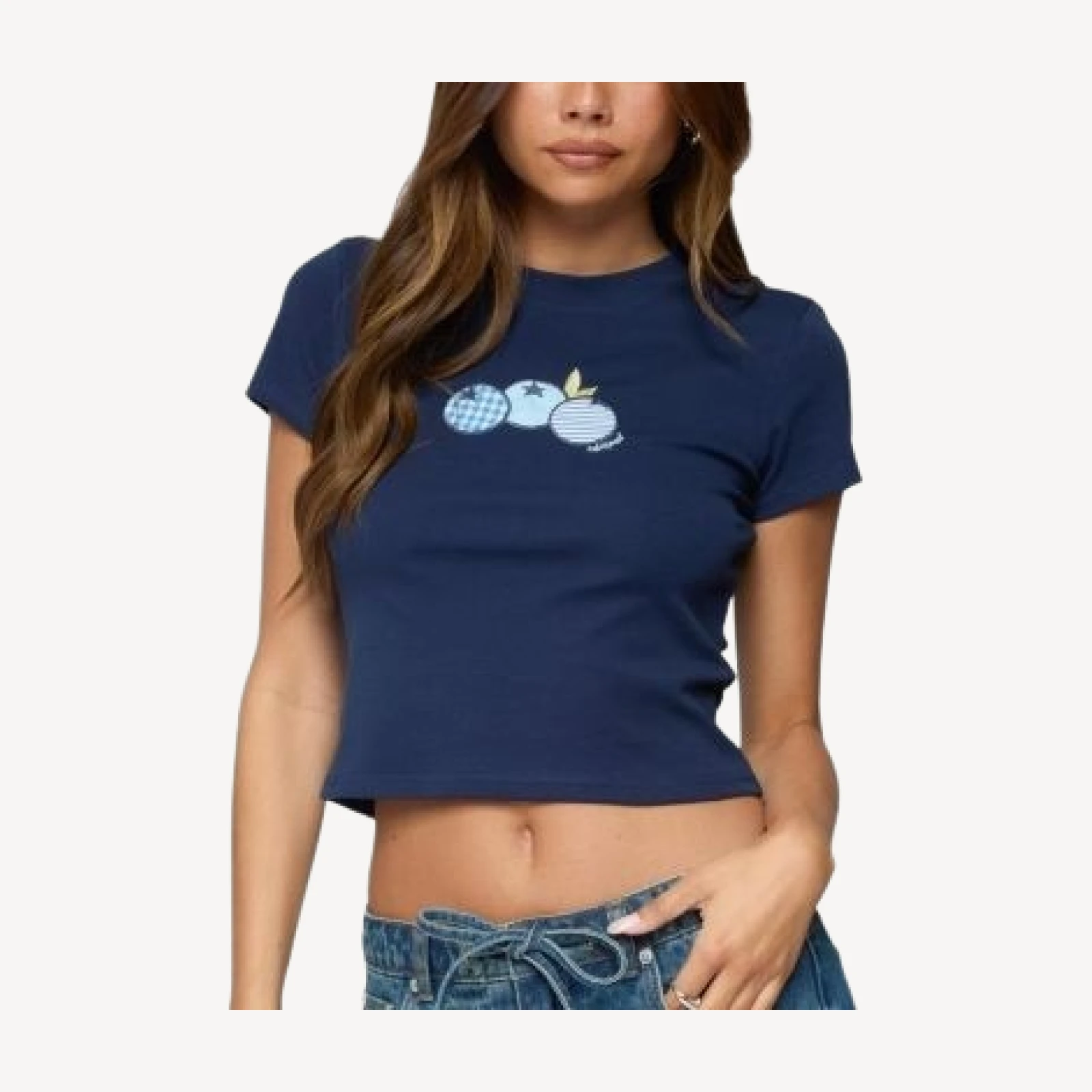 Edikted Bluberry Patch T-shirt