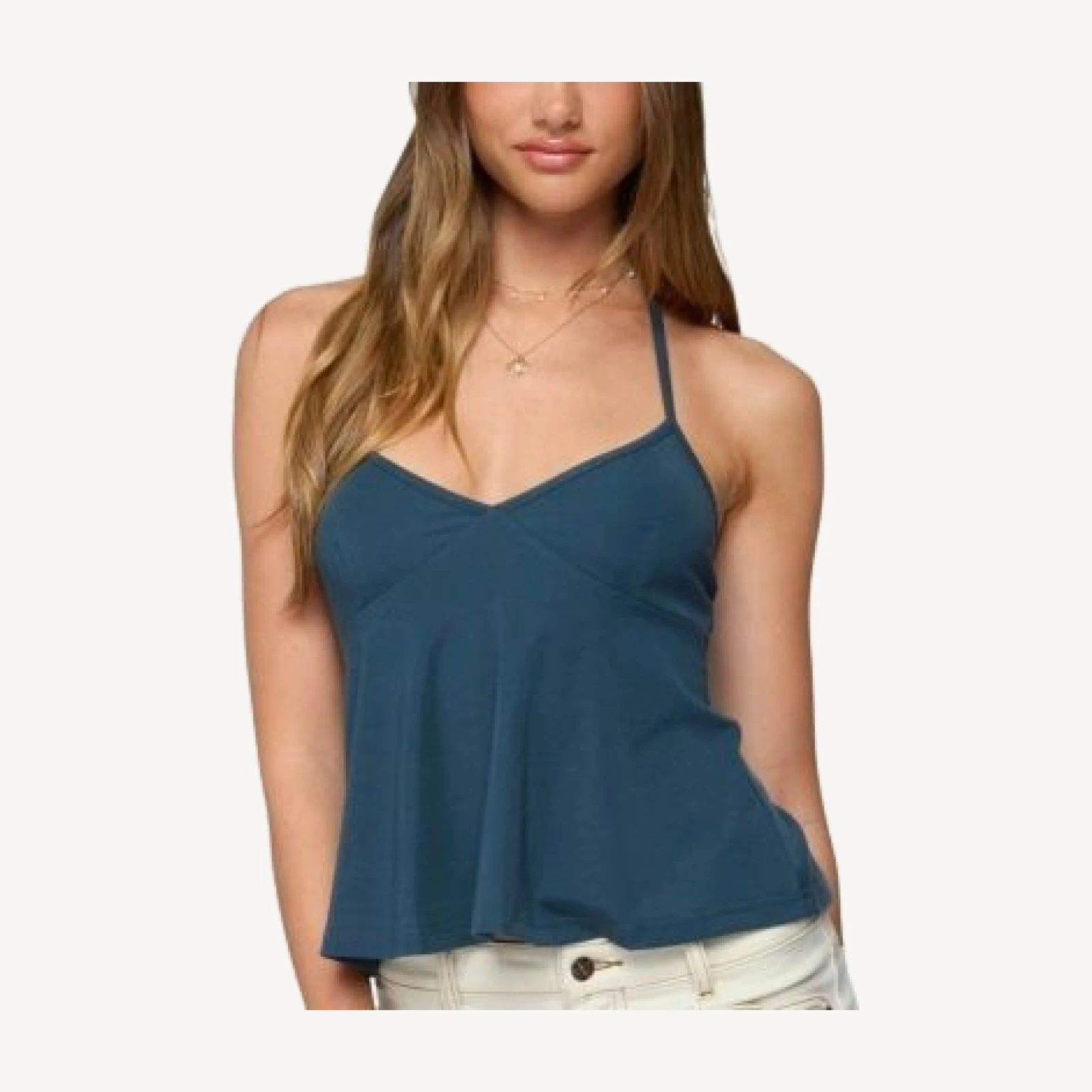 Edikted Leonora Halter Babydoll Top