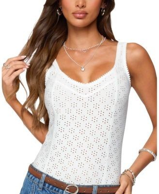 Edikted Clementina Eyelet Bodysuit