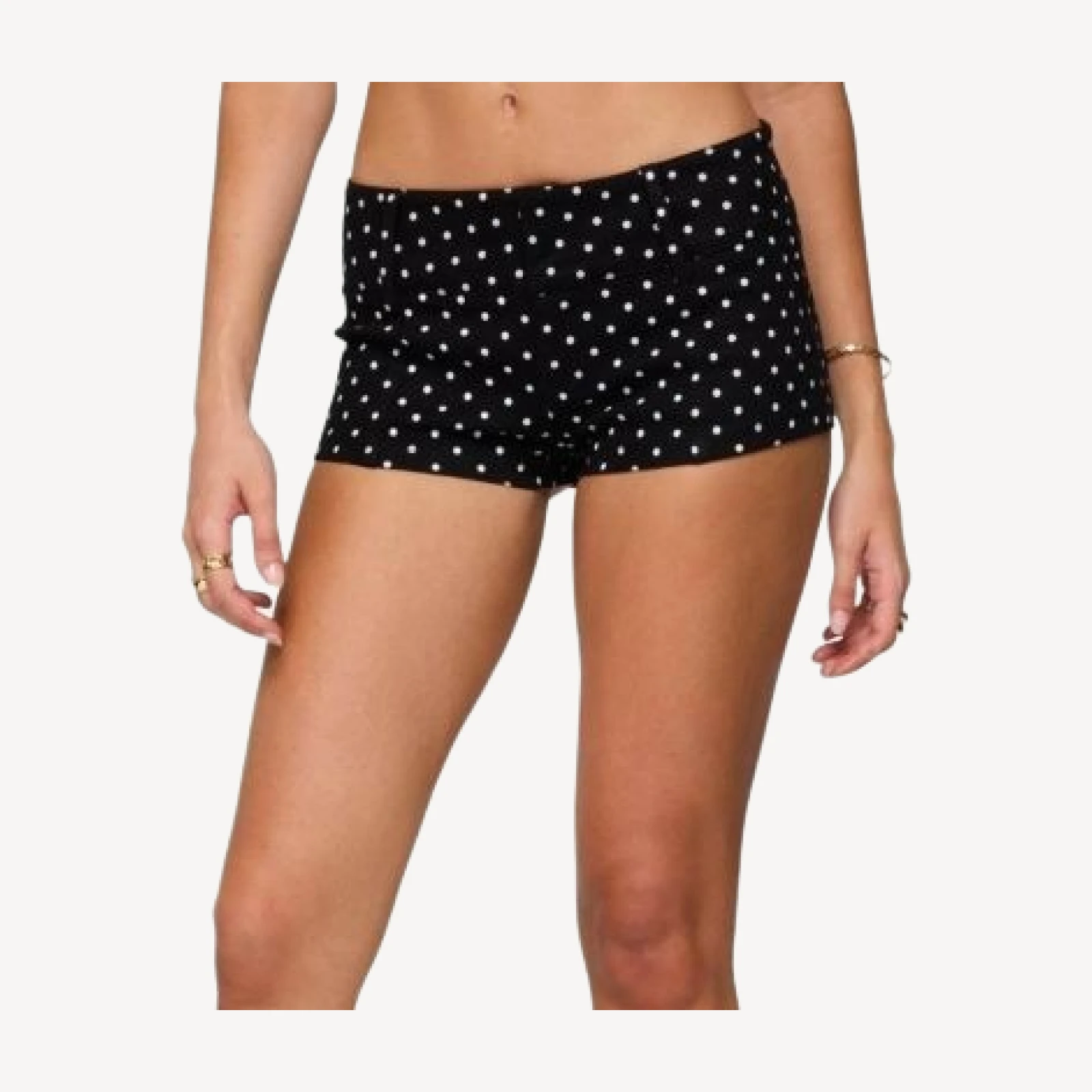 Edikted Twyla Polka Dot Stretch Shorts