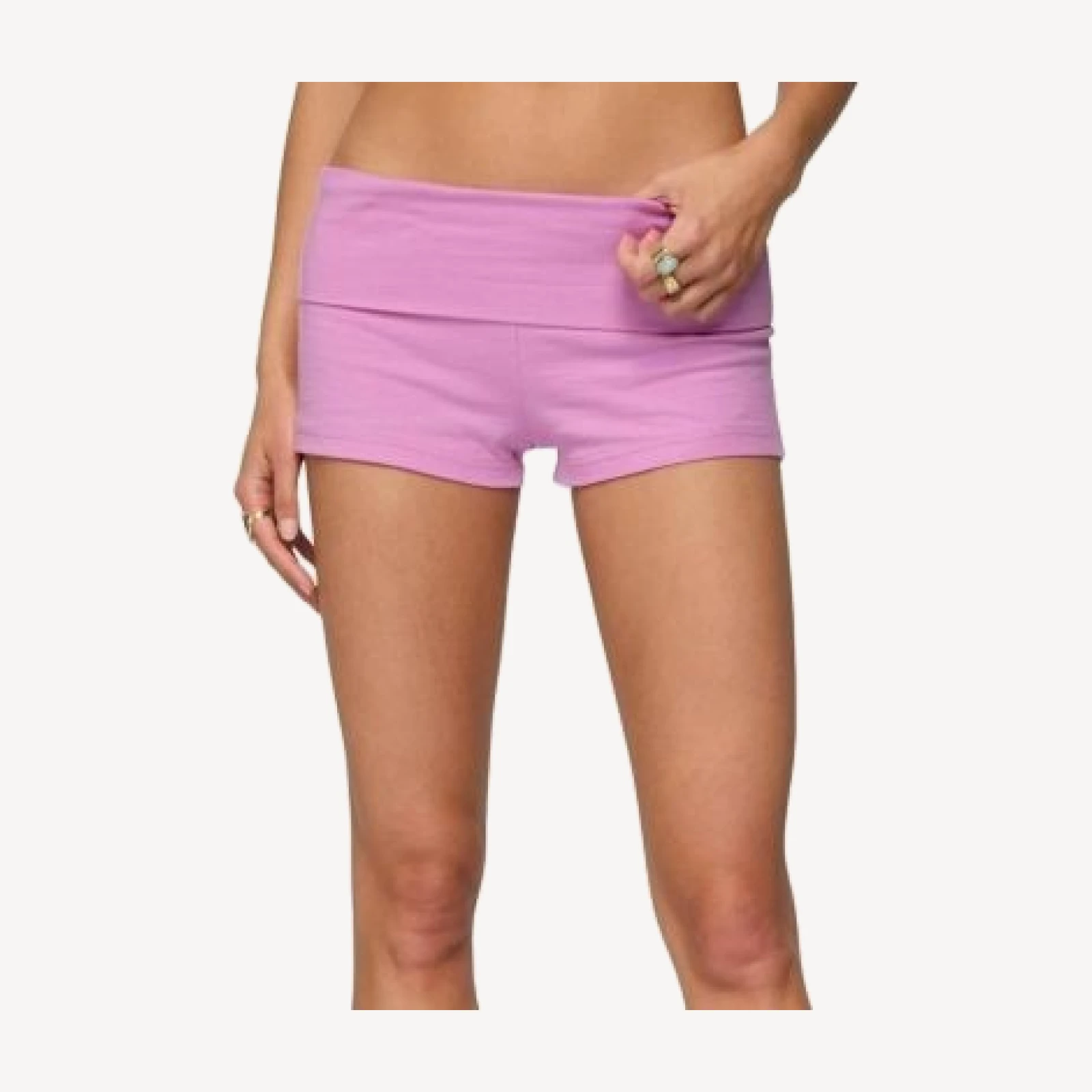 Edikted Fleur Fold Over Shorts