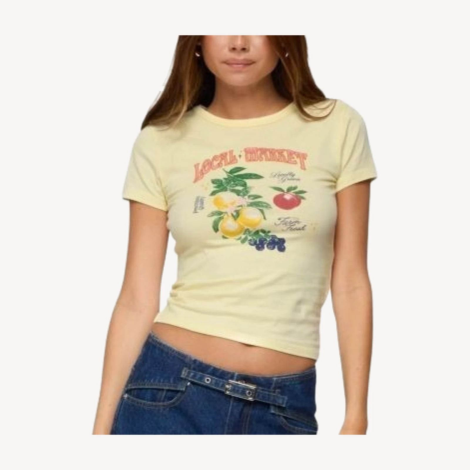 Edikted Local Market Graphic T Shirt