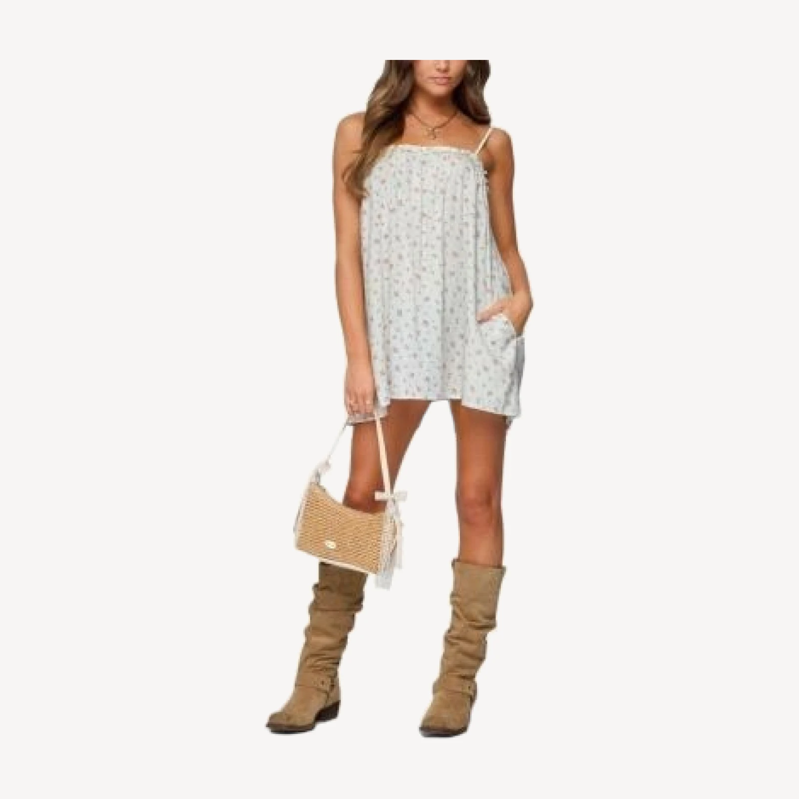 Edikted Patti Floral Mini Dress