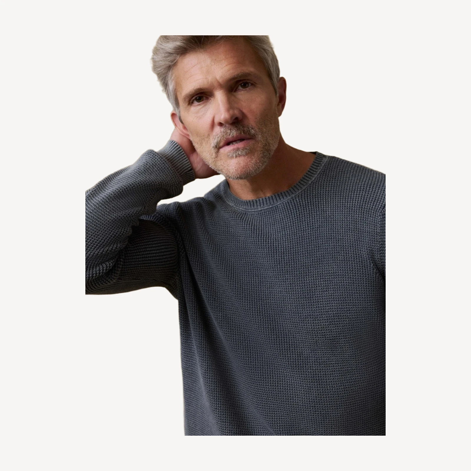 Sunwashed Crewneck Sweater - Faded Black