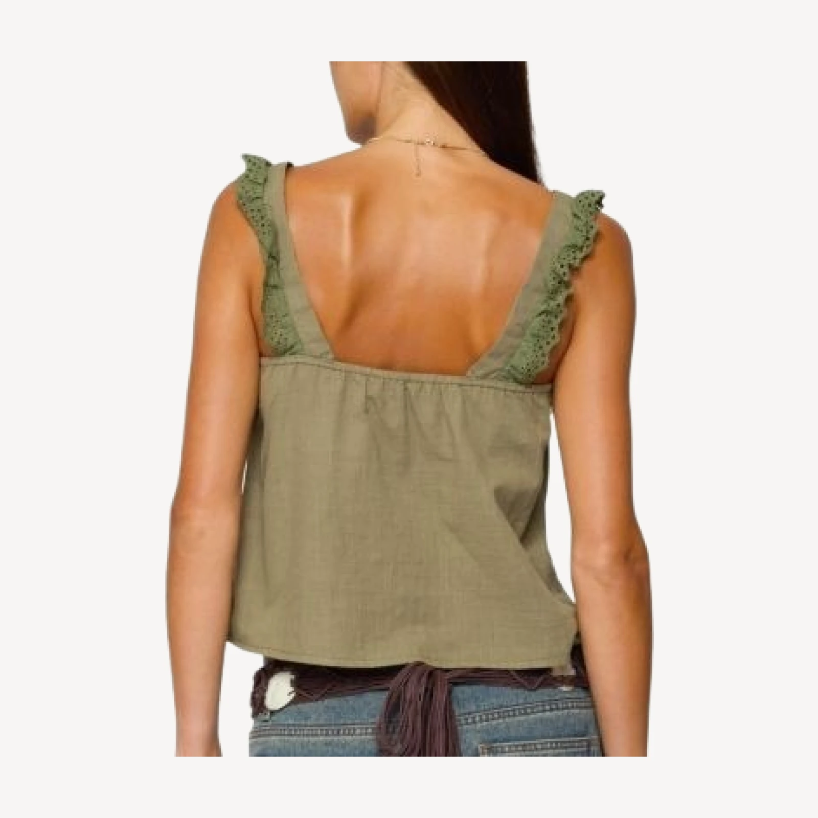 Edikted Viviana Linen Look Top
