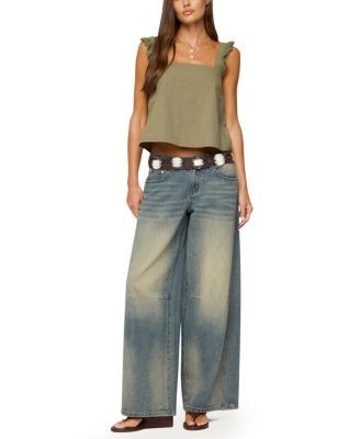 Edikted Viviana Linen Look Top
