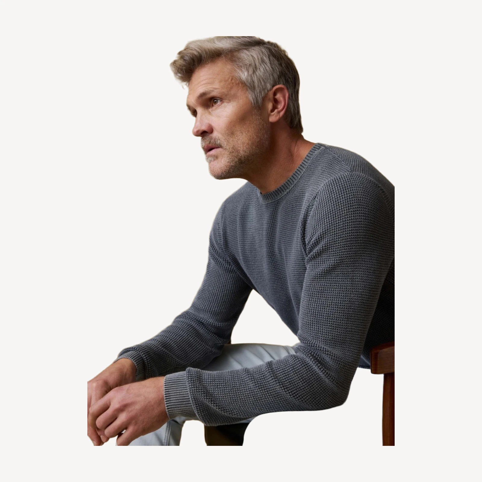 Sunwashed Crewneck Sweater - Faded Black