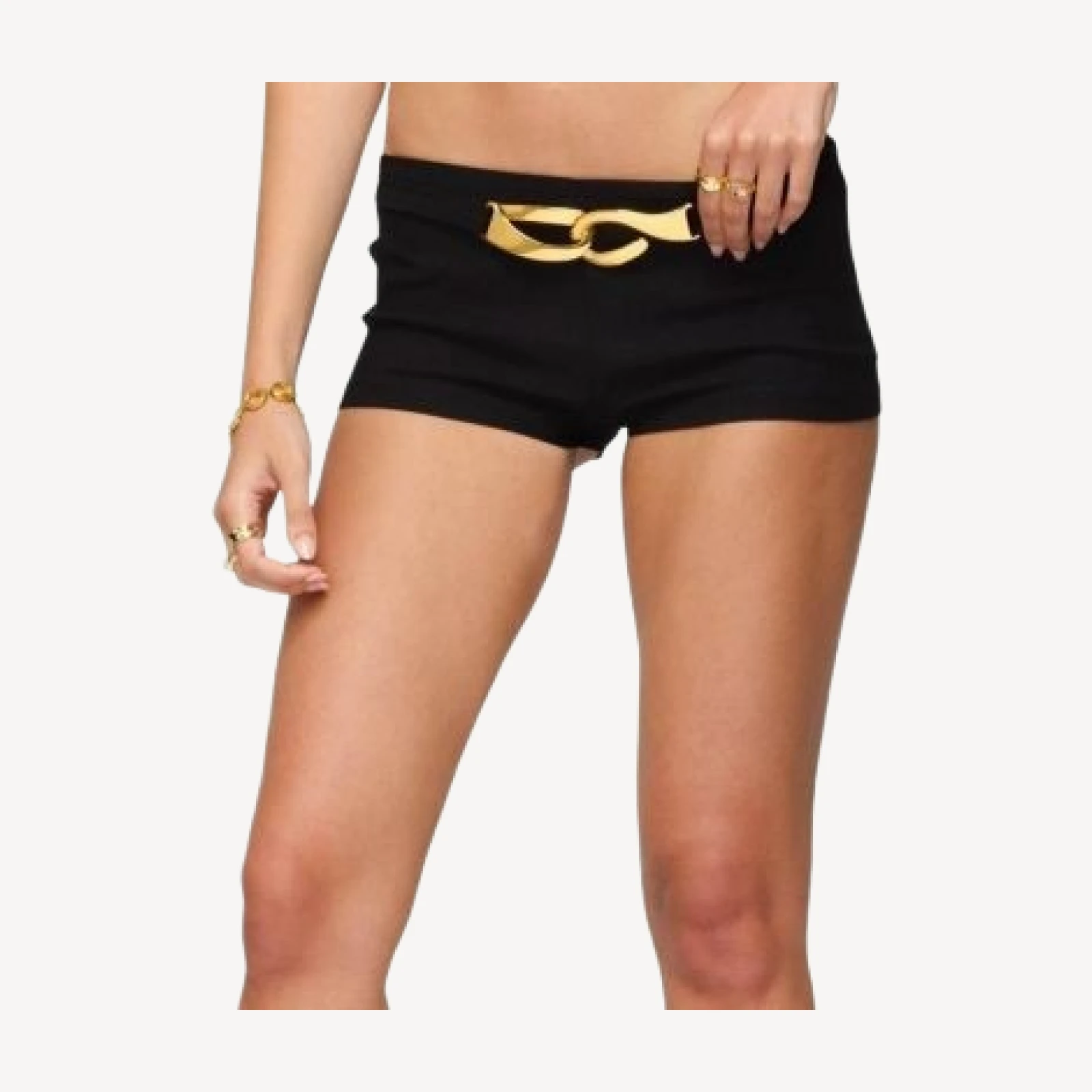 Edikted Hook Belt Micro Shorts