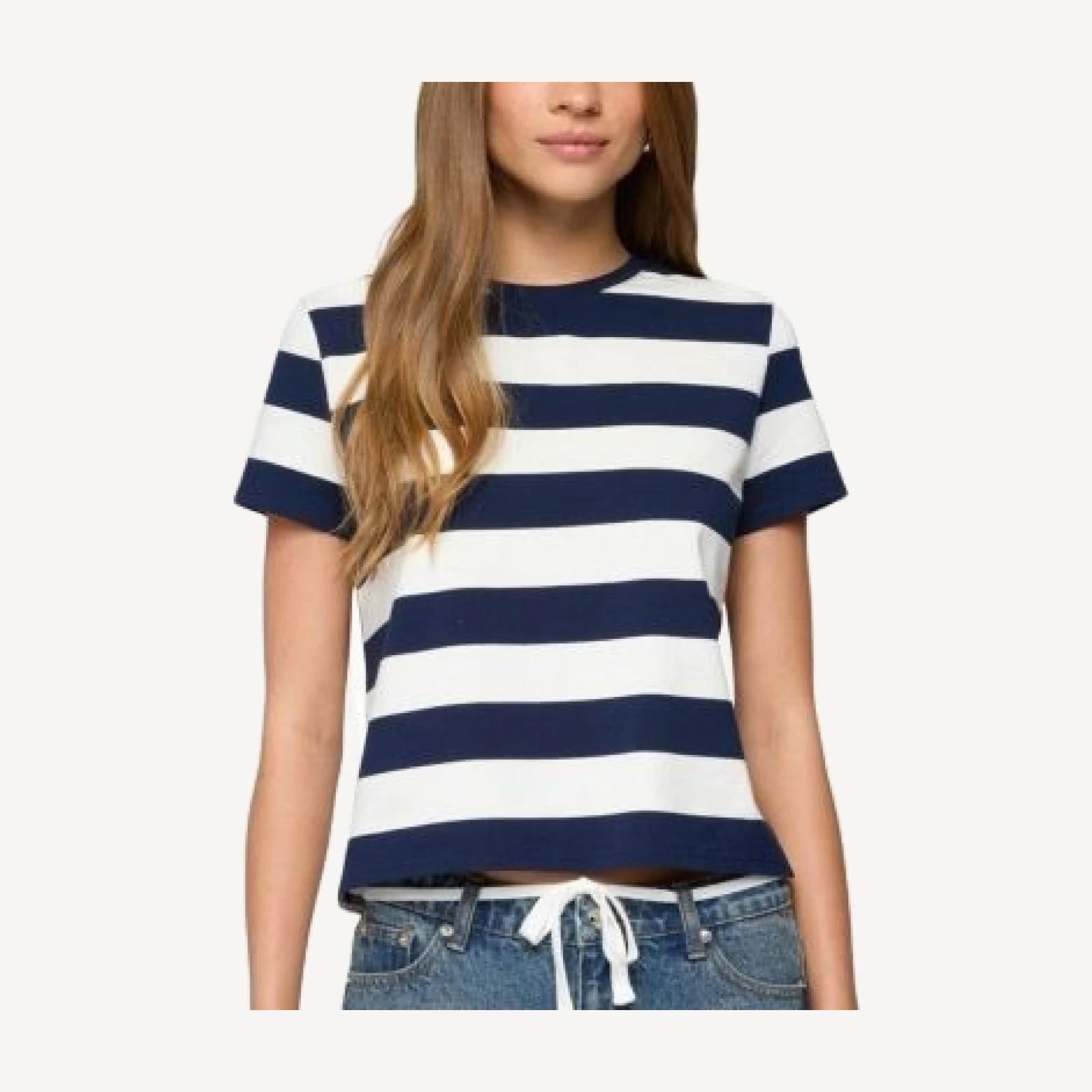 Edikted Valetta Oversized Striped T-Shirt