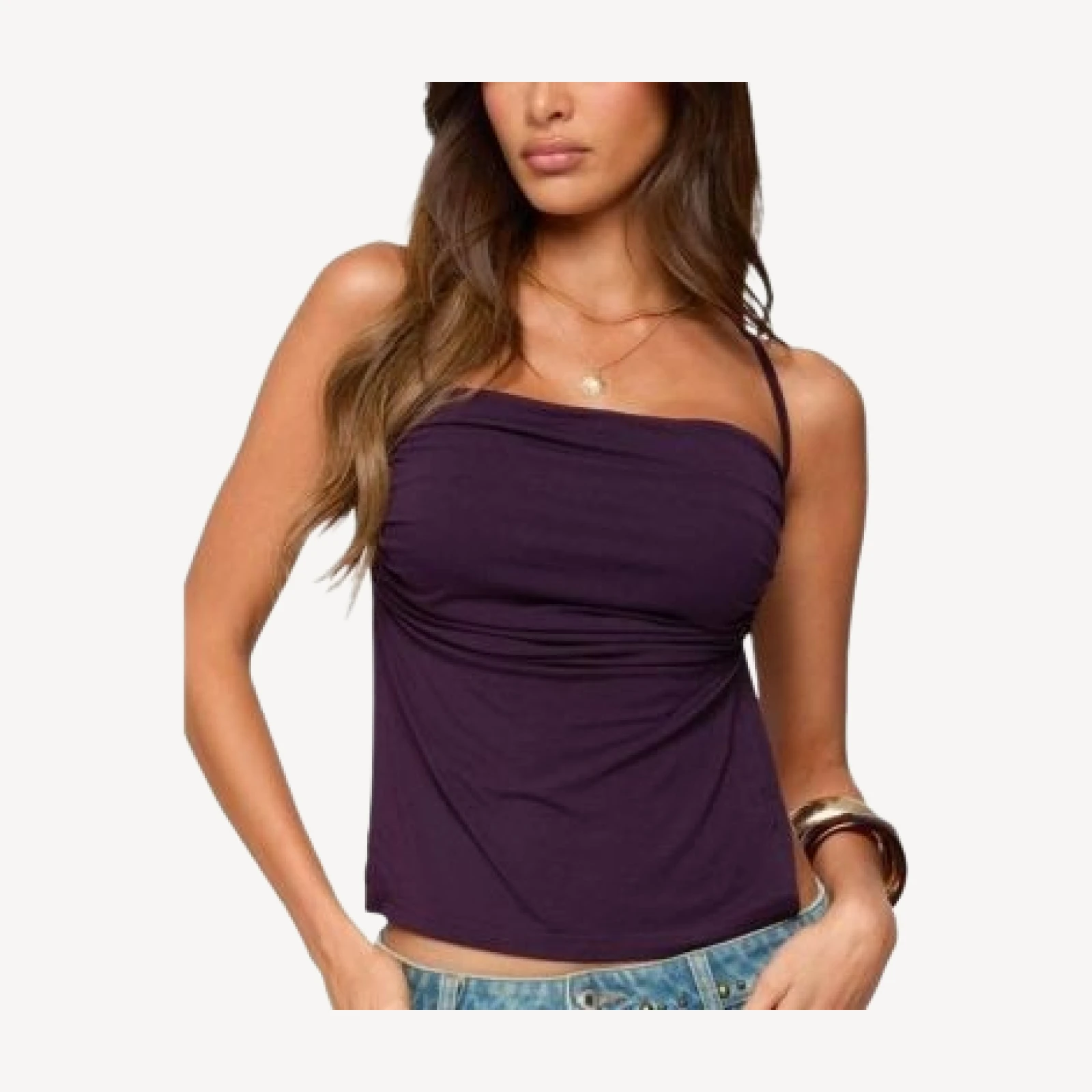 Edikted Rachey Backless Ruched Top
