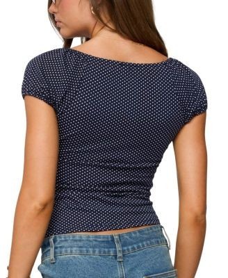 Edikted Stefania Polka Dot Top