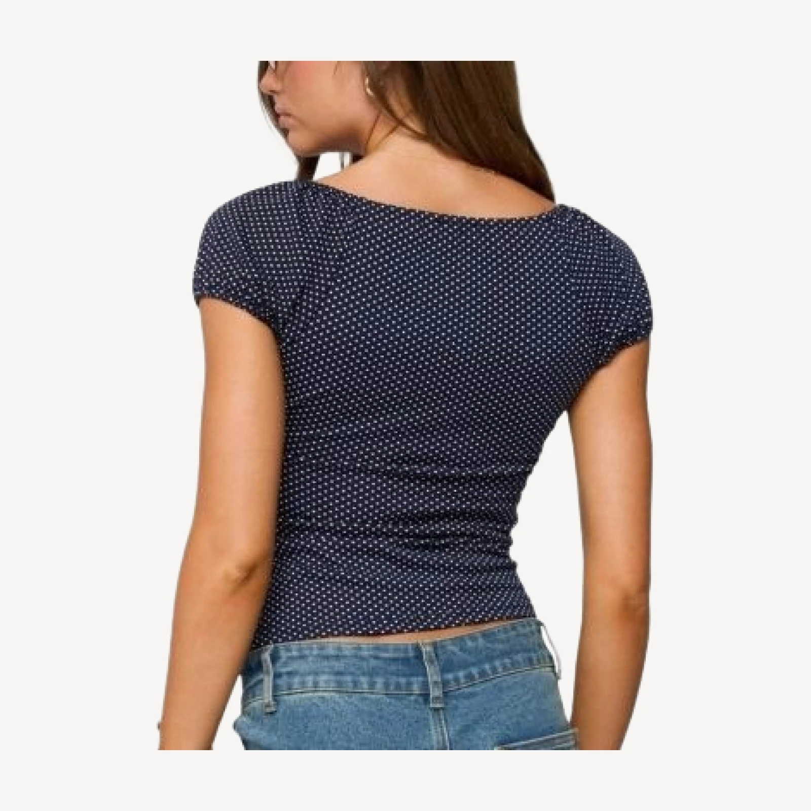 Edikted Stefania Polka Dot Top
