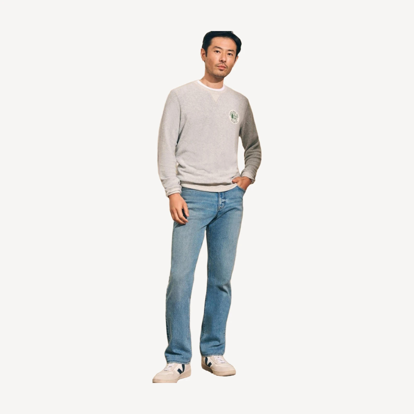 Pacific Crest Beach Fleece Crewneck - Heather Grey