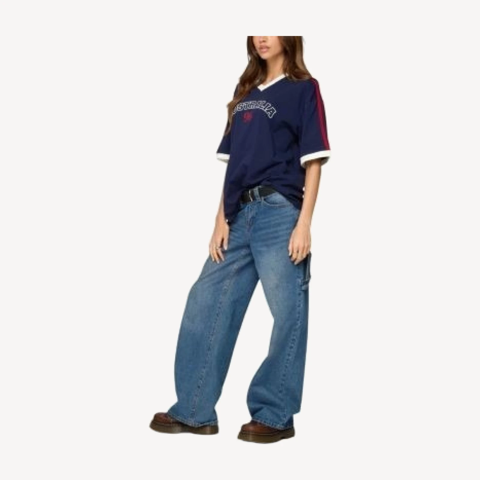 Edikted Australia 96 Contrast Oversized T Shirt