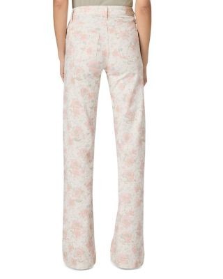 Paige Leenah High Rise Wide Leg Jeans in Bouquet