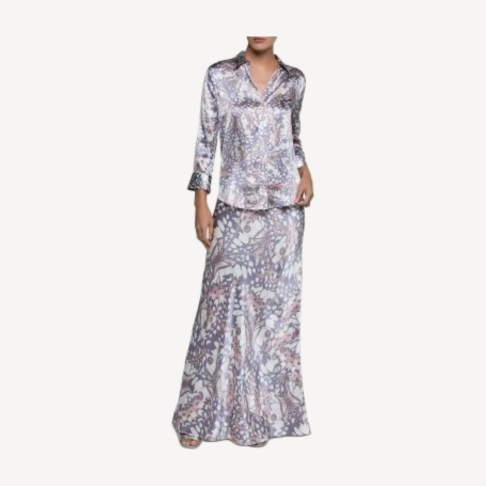 L'Agence Ryker Bias Silk Skirt