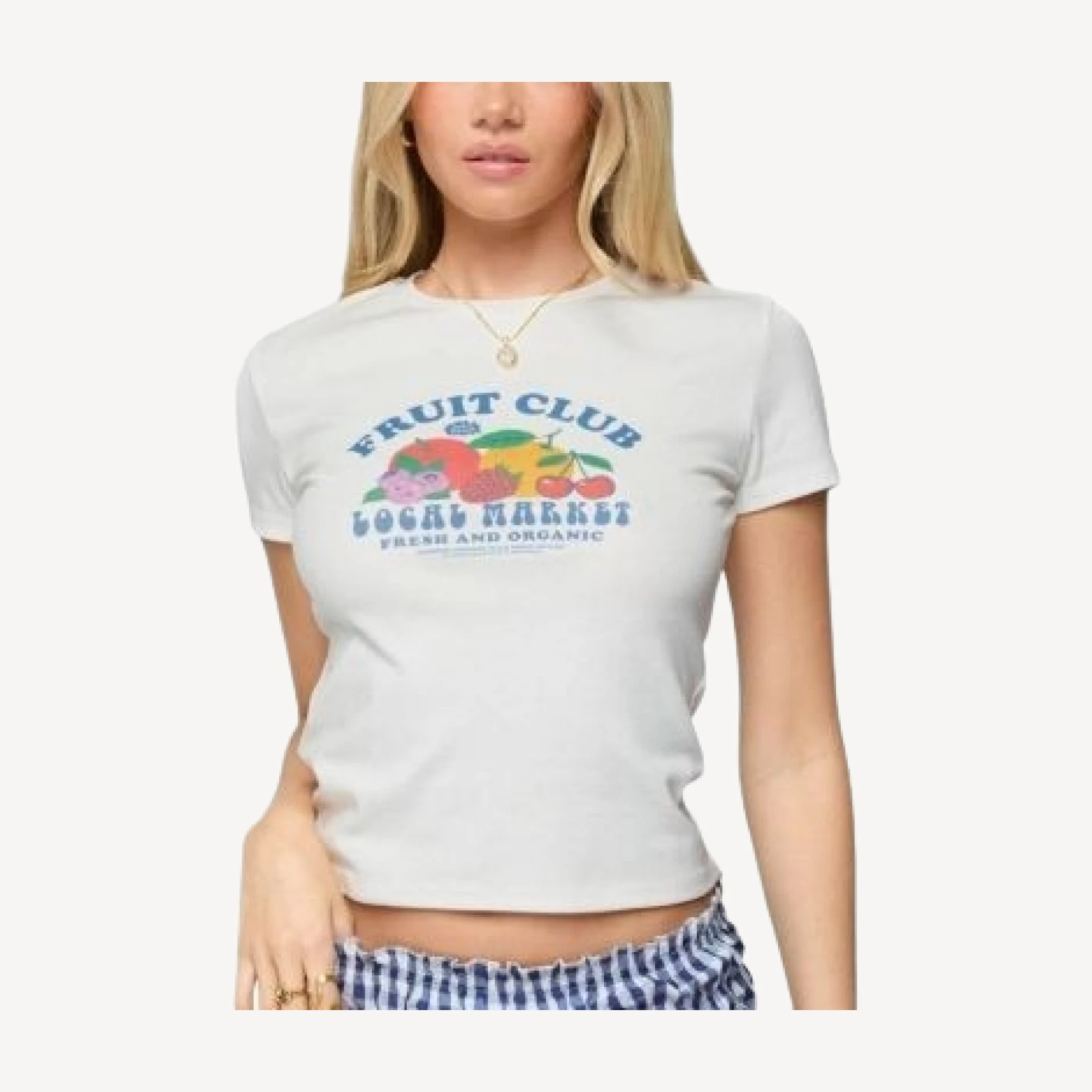 Edikted Fruit Club Graphic T Shirt