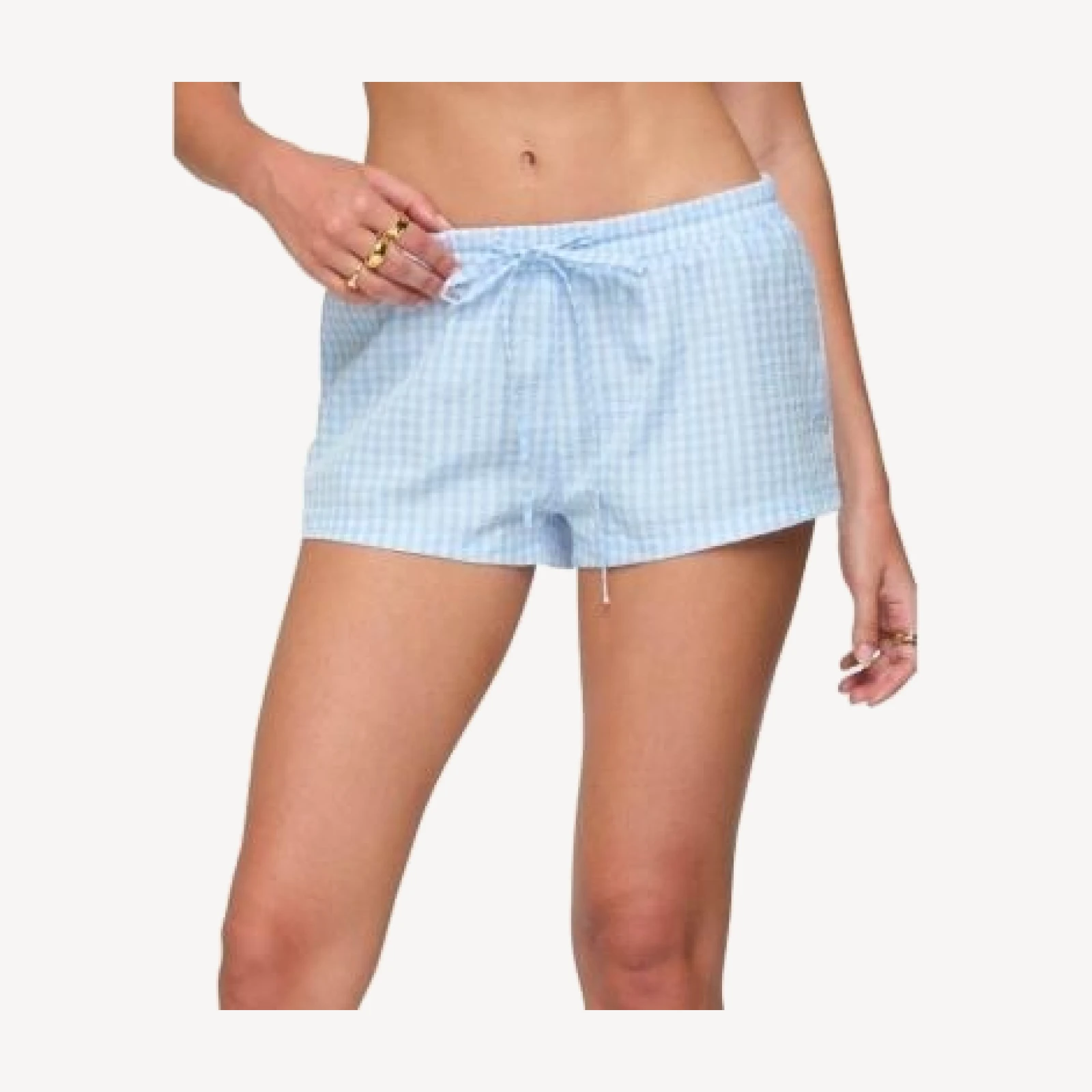 Edikted Yaffa Gingham Shorts