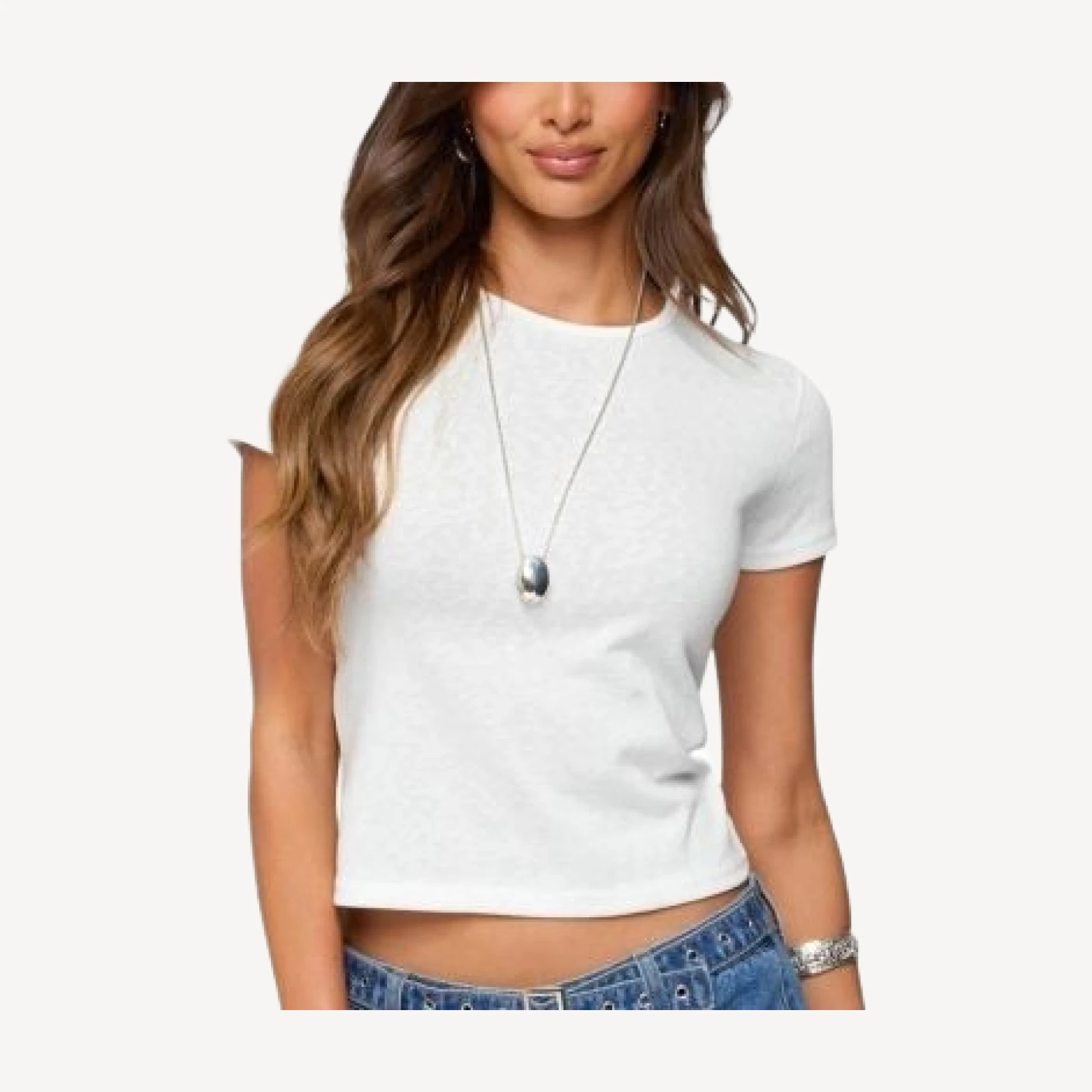 Edikted Nikkey Semi Sheer T Shirt