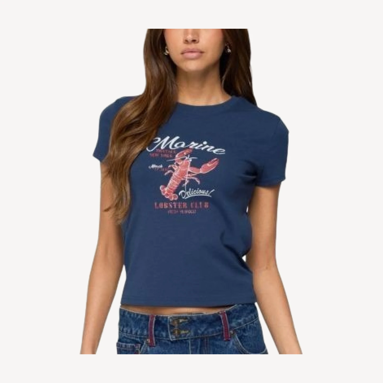 Edikted Lobster Club T Shirt