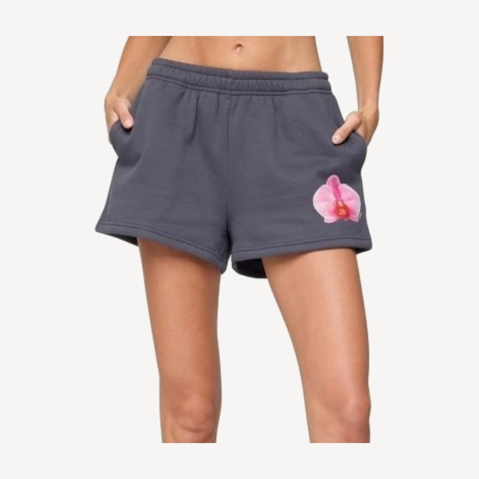 Edikted Orchid Babe Sweat Shorts