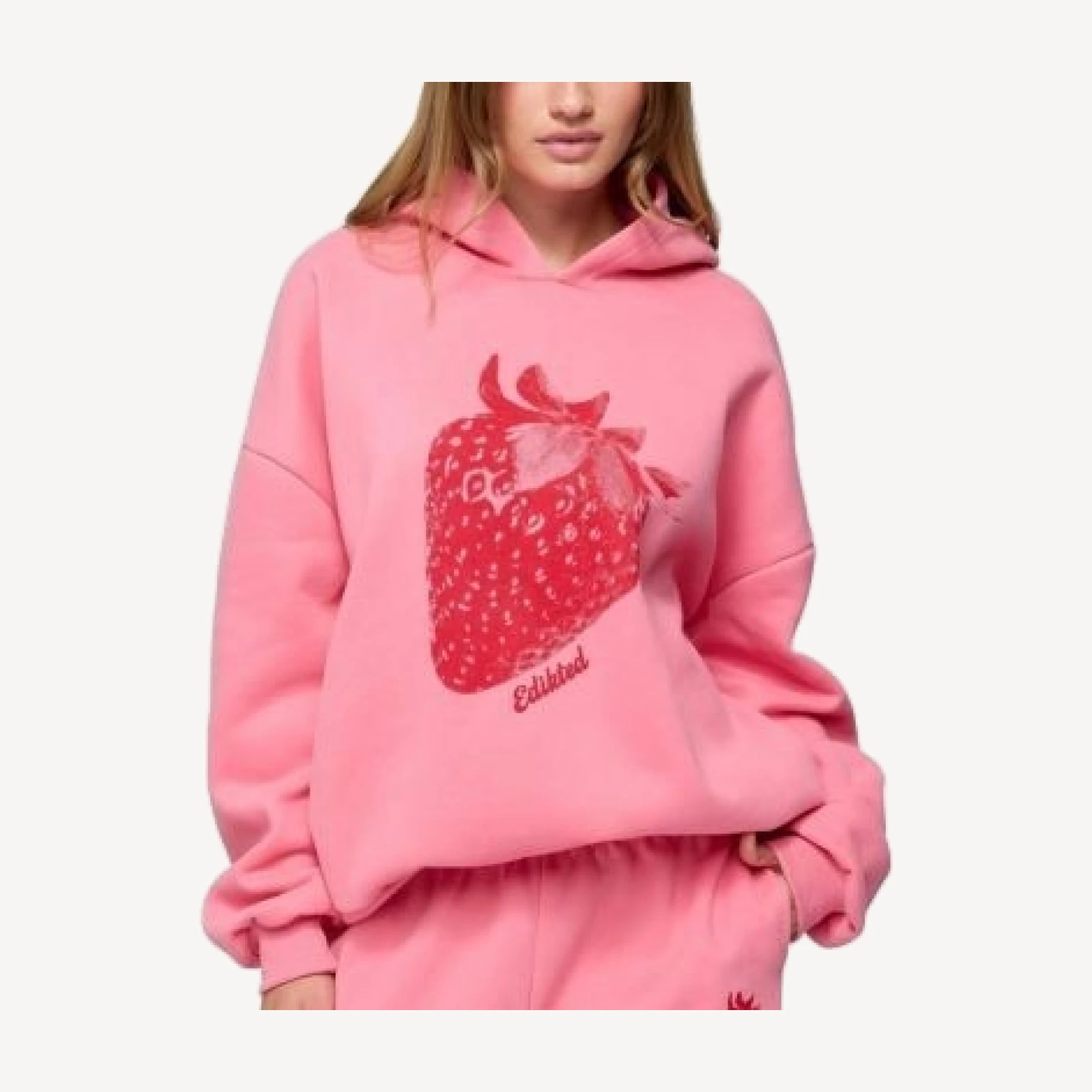 Edikted Strawberry Babe Hoodie