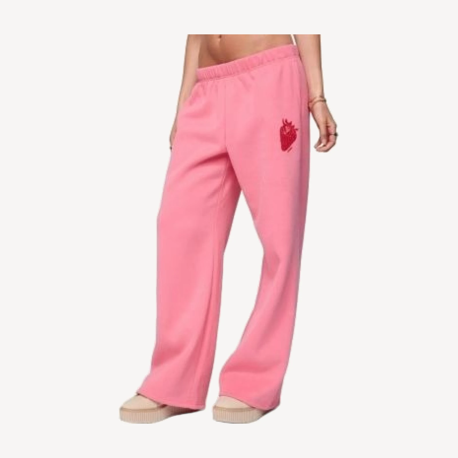 Edikted Strawberry Babe Sweatpants