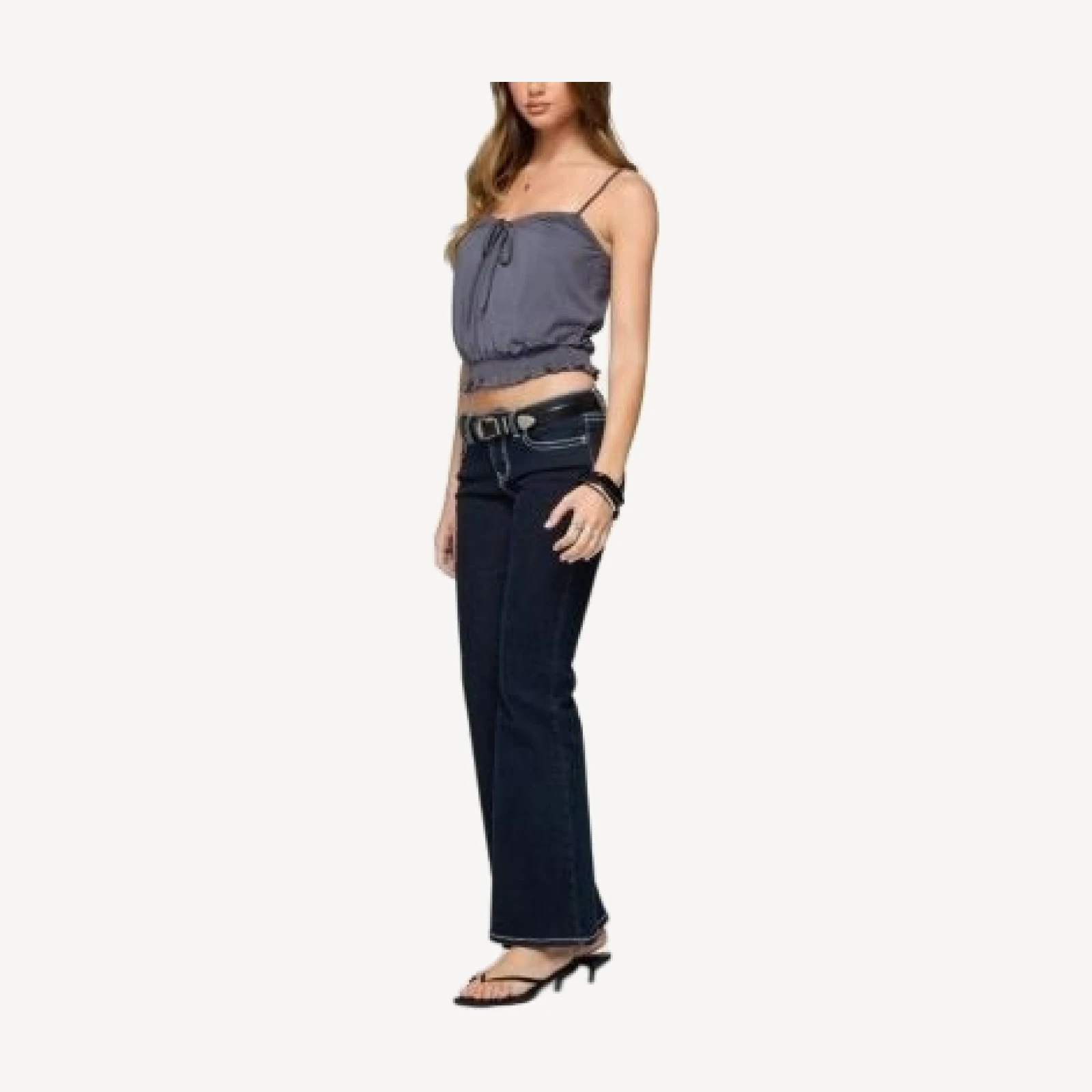 Edikted Ripley Tie Front Tank Top